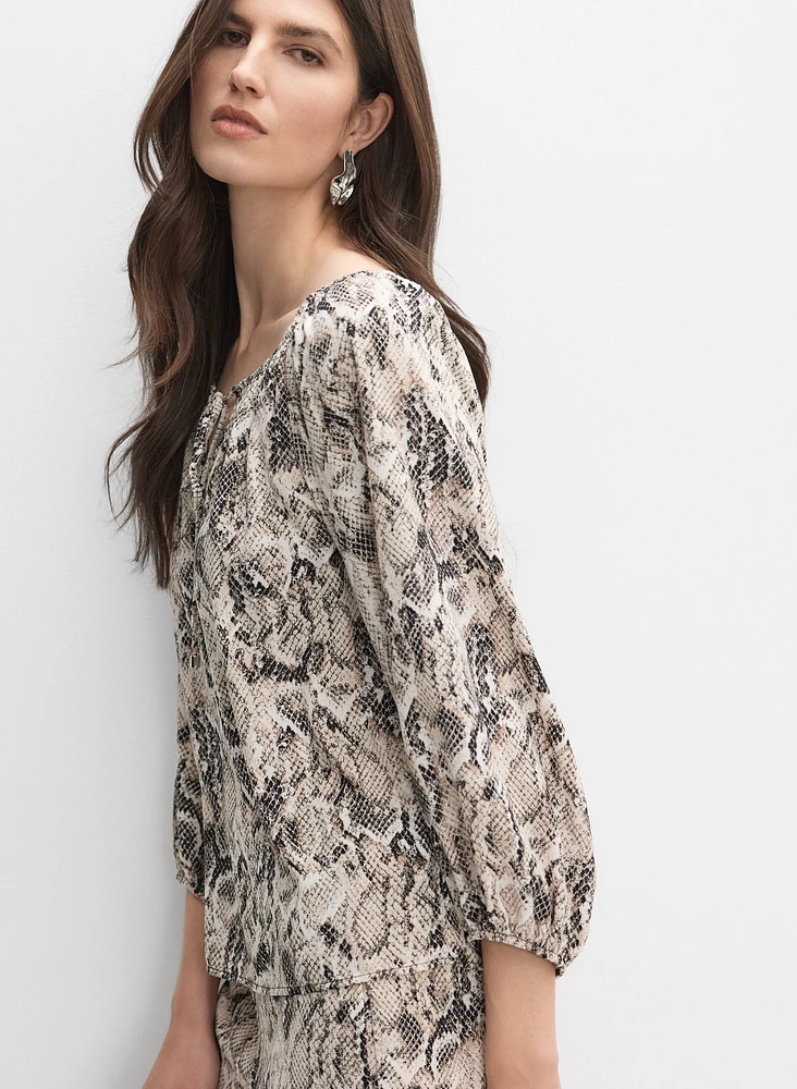 Joseph Ribkoff - Snake Print Blouse