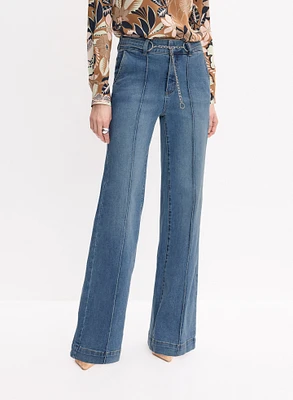 Chain Belt Jeans