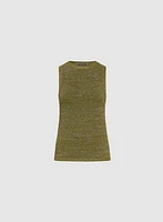 Camisole en tricot métallisé