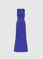 Robe en taffetas texturé