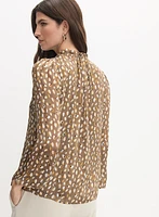 Blouse à motif abstrait