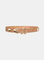 Studded Vegan Leather Belt