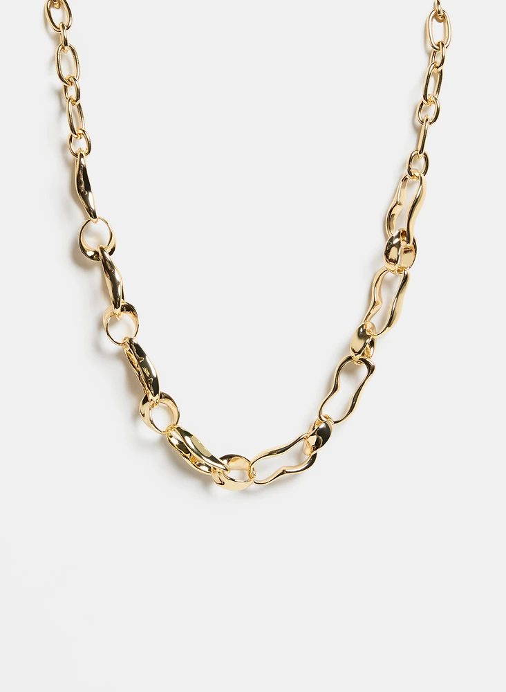 Irregular Cable Chain Necklace