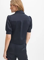 Veste à manches bouffantes