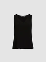 Essential Sleeveless V-Neck Blouse