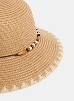 Paper Straw Cloche Hat