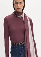 Foulard réversible à motif craquel
