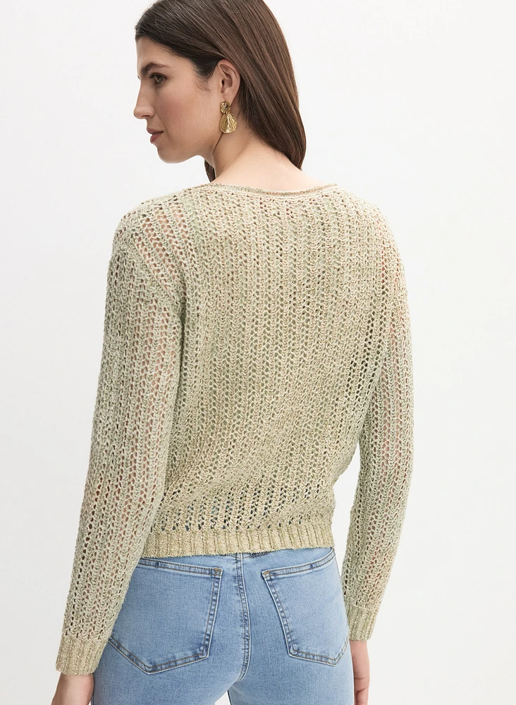 Open Knit Sweater