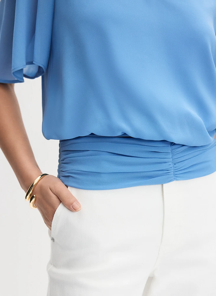 Blouse à manches évasées