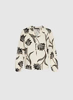 Floral Tie Detail Top