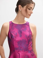 Jacquard Fit & Flare Dress