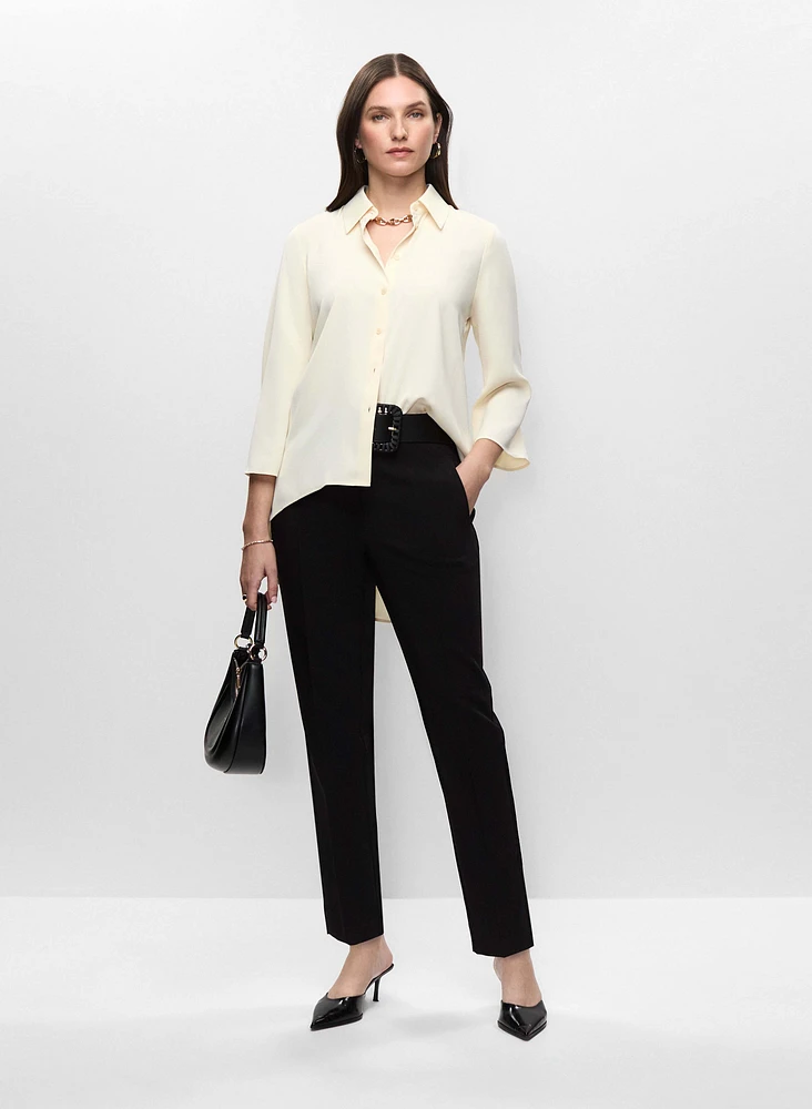 Tunique asymétrique et pantalon coupe Juliette