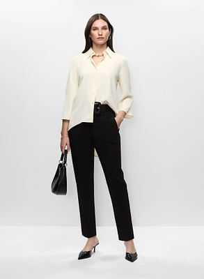 Tunique asymétrique et pantalon coupe Juliette