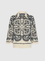 Blouse à imprimé paisley