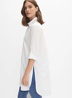 Blouse en coton ornée de pierres