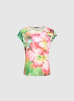 Floral Burnout T-Shirt