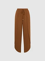 Pantalon large effet tulipe
