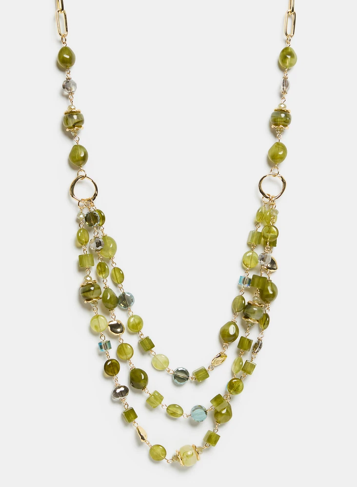 Layered Beaded Necklace