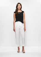 Haut à mancherons plissés et pantalon capri