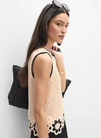 Crochet Floral Knit Tank