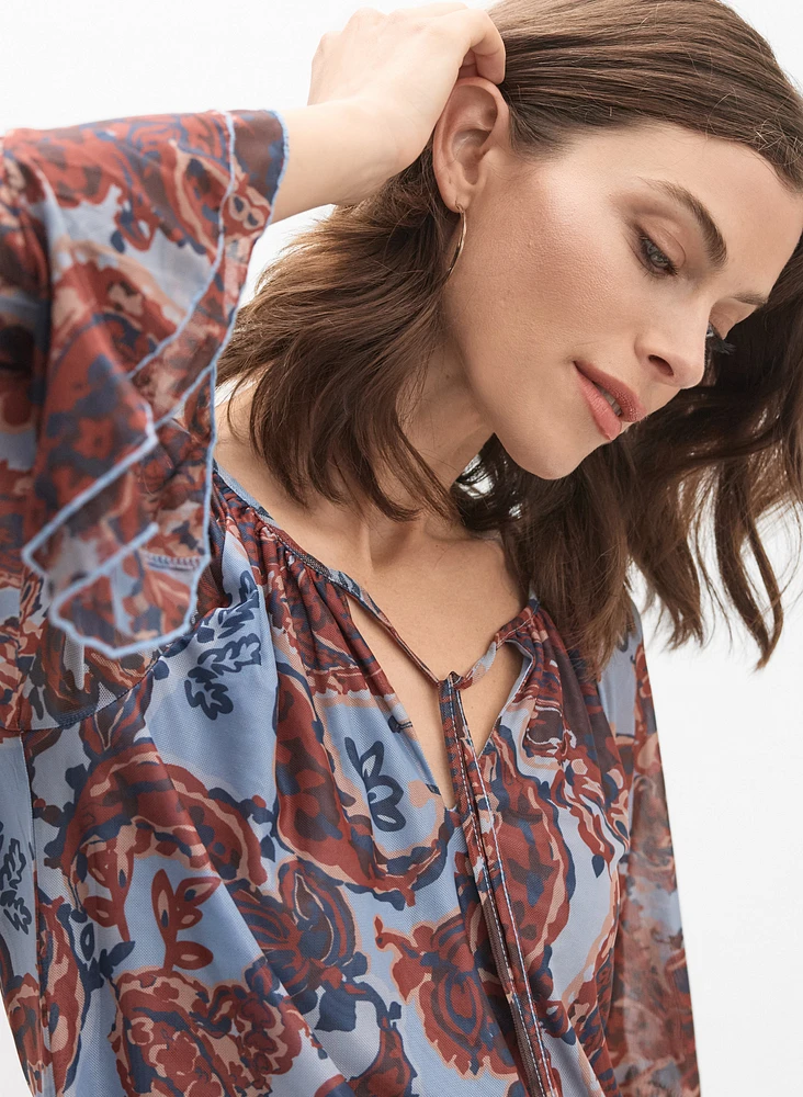 Paisley Bell Cuff Top