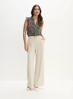 Blouse en chiffon à motif floral