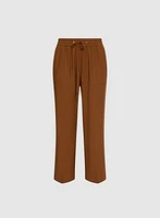 Drawstring Pull-On Capris