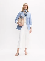 Patch Pocket Wide-Leg Jeans