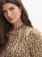 Blouse à motif abstrait