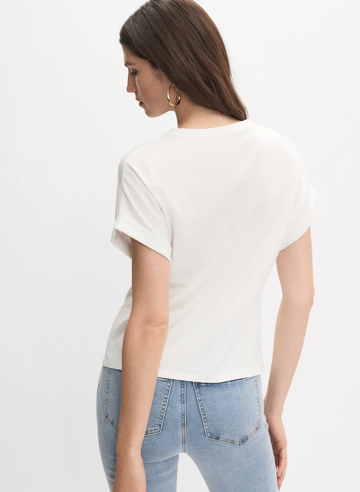 T-shirt à imprimé floral