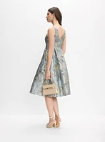 Floral Jacquard Dress