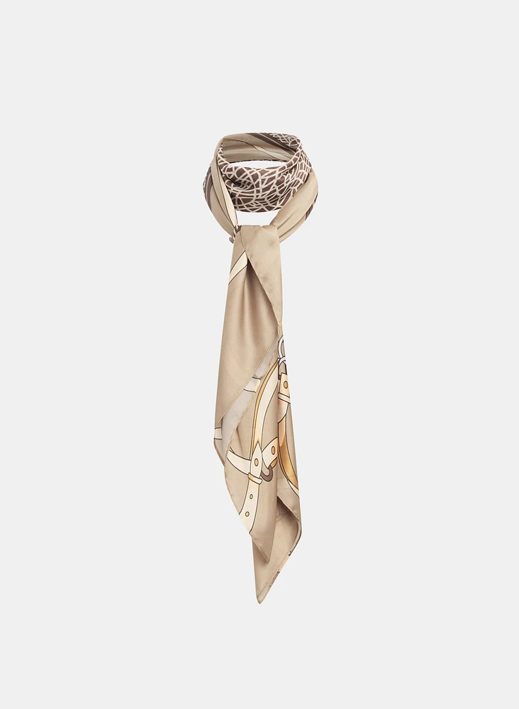 Foulard à motif mixte