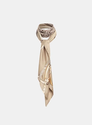 Foulard à motif mixte