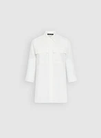 Utility Button-Up Blouse