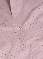 Chemisier boutonné orné de pierres