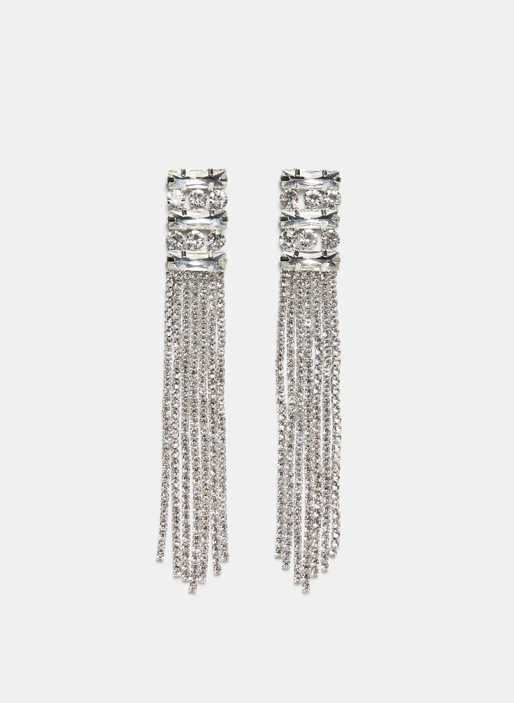 Crystal Cascade Earrings