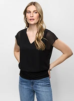 V-Neck Chiffon Blouse