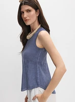 Stretch Cotton Tank Top