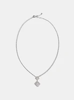 Cubic Zirconia Clover Pendant Necklace