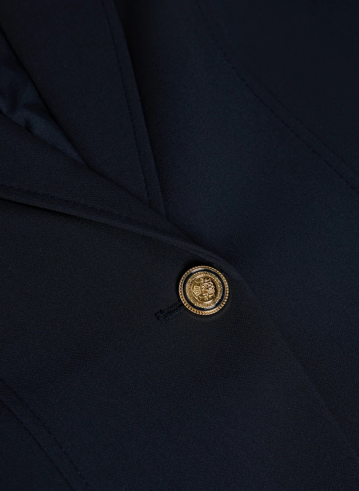 Blazer à col crant