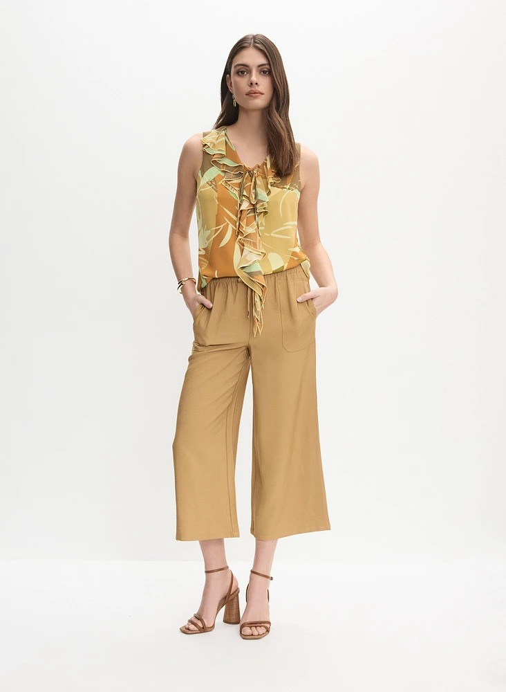 Palm Print Blouse