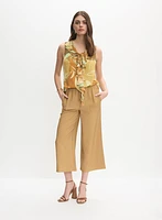 Palm Print Blouse
