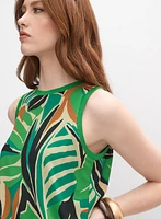 Blouse à motif feuilles