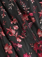 Robe à broderies florales