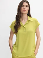 Button Placket Blouse