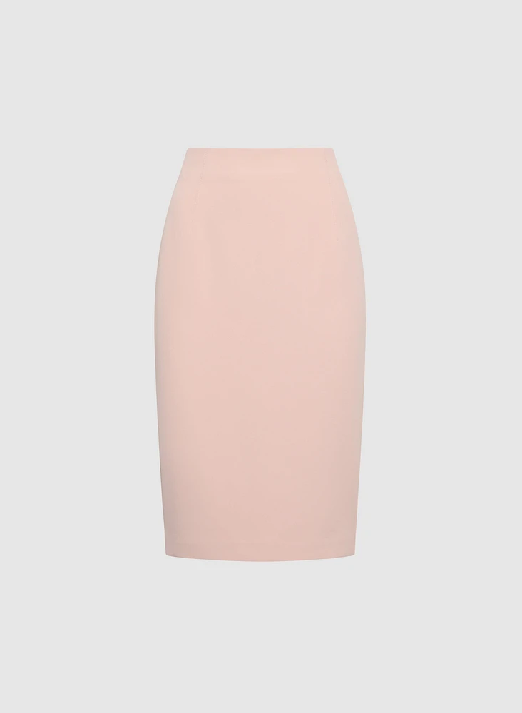 Jupe crayon à taille cintrée