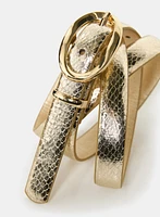 Snake Textured Belt