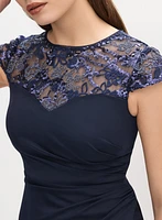 Robe à volants en cascade et paillettes