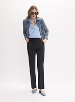 Lauren Ring Insert Straight-Leg Pants