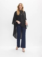 Chiffon Asymmetric Tunic Top